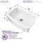 Anzzi Prisma Farmhouse Solid Surface 36" Kitchen Sink in Matte White K-AZ273-A1 - alternate 3